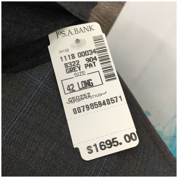 New Jos A Bank Mens Blazer Sport Coat 2 Button Casual Jacket Size 42L‎ Wool Suit - Picture 5 of 14